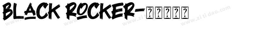 black rocker字体转换